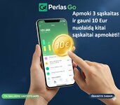 Perlas Go 10 € nuolaidos kodas, naujiems klientams