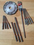 Gražtai Hilti 5.5,5,10,12 Makita 8260