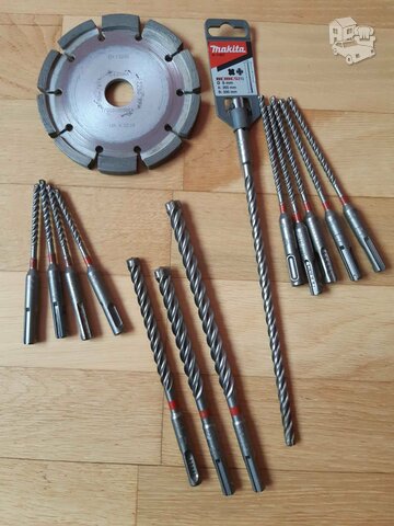 Gražtai Hilti 5.5,5,10,12 Makita 8260