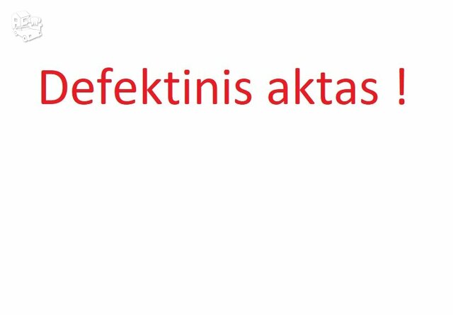 Defektinis aktas draudimui