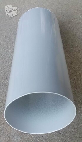 Aliuminio vamzdžio gabaliukas, diametras 100 mm, ilgis paie 40