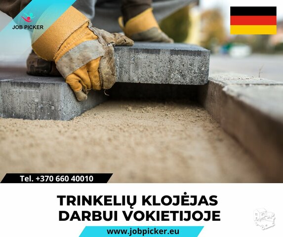 Trinkelių klojėjas Vokietijoje | 3500–4200 €/mėn. į rankas |