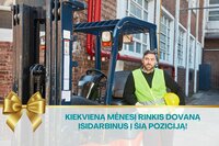 Sandėlininkas(-ė) su autokrautuvo pažymėjimu