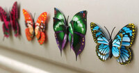 3D Sienos lipdukai "Dvigubi drugeliai"