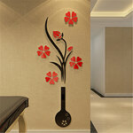 Akrilinis 3D sienos lipdukas "Gėlių vaza"