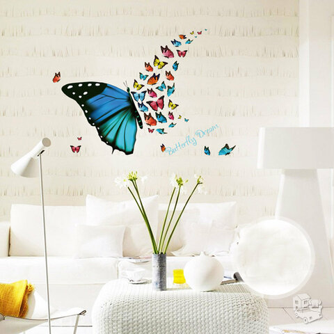 Sienos lipdukas "Butterfly Dreams"