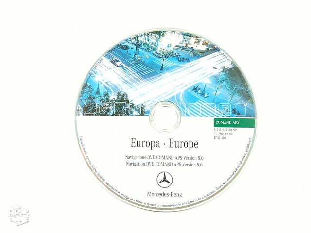 E300, W211, Navigation DVD, 2118276859, B678234892