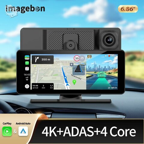 NAUJAS IMAGEBON GT PRO 6.86"COLIŲ ANDROID AUTO/CARPLAY EKRANAS