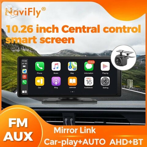NAUJAS NaviFly HD-PLUS 10.26 COLIŲ ANDROID AUTO/CARPLAY