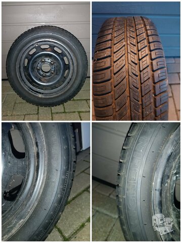 Atsarginis ratas R15, 5x112, 66.6 mm, ET 54, su nauja Michelin