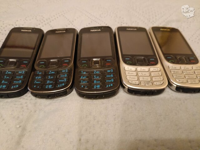 GERI NOKIA 6303, TEL, GERO STOVIO, BE DEFEKTU, KALBOS