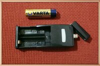 2 x AA micro USB atsarginė baterija