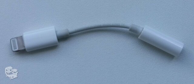Naudotas Apple telefono audio perėjimas į ausines.
