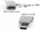 Type C 3.1 i USB 2.0 ir Micro USB pakabukas (metaliniai)