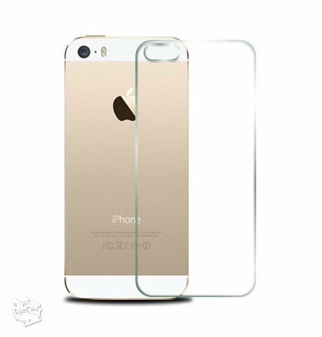 Grūdinto stiklo apsauginė plėvelė iPhone 5 5S (galinio dangtelio