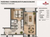 1 kambario butas Vilniuje, Viršuliškėse, Šešuolių g.