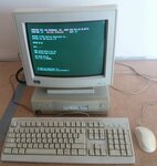1993 metų veikiantis  AT-386 kompiuteris, pilnas komplektas.