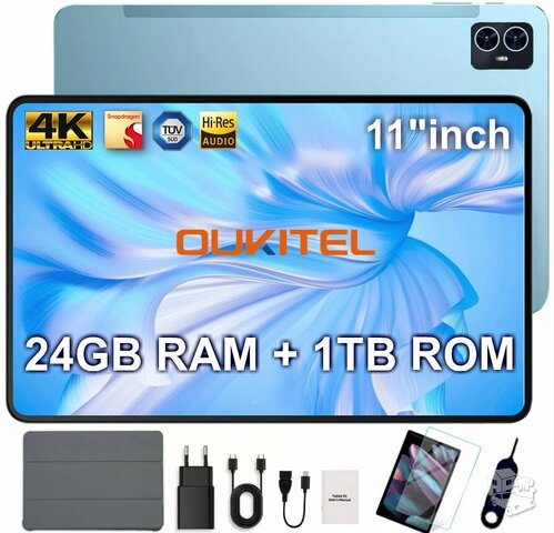 NAUJAS OUKITEL TAB PC 4K UHD 11. 0 COLIŲ 5G 2SIM GPS