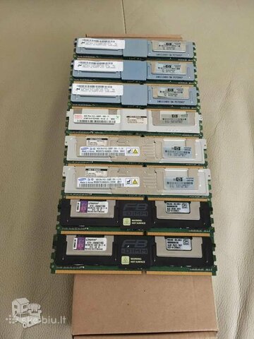 Server Ram DDR-2 viso 40GB Komplekto kaina 50€