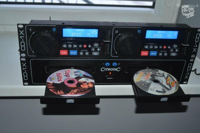 CD, CD-R grotuvas su funkcija, Temp-Pitch, puikiai skaito ir įra