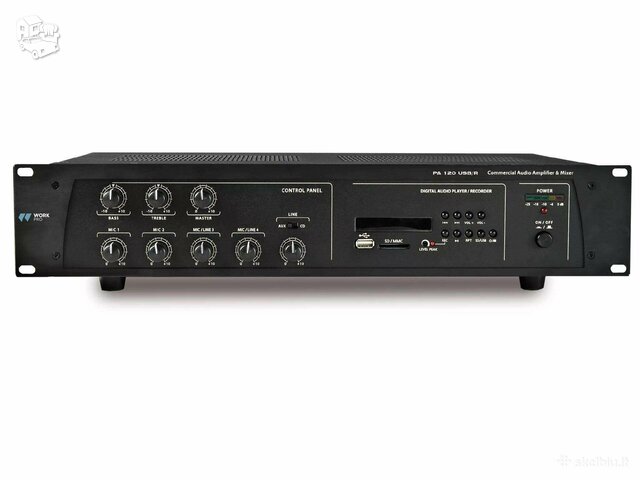 Stiprintuvas wORK 240w SKAITO IS USB FLASH MP3