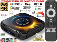 H7000 8K ULTRA TV-BOX+VIRŠ 2000 GOOGLE TV KANALŲ NEMOKAMAI!