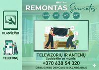 Televizorių ir kitos video technikos remontas Širvintose, Ukmerg