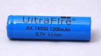 Naujas akumuliatorius baterija UltraFire 14500 Li-ion 1200mAh