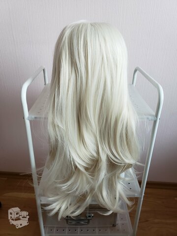 Naujas dirbtiniu plauku perukas blond 65cm
